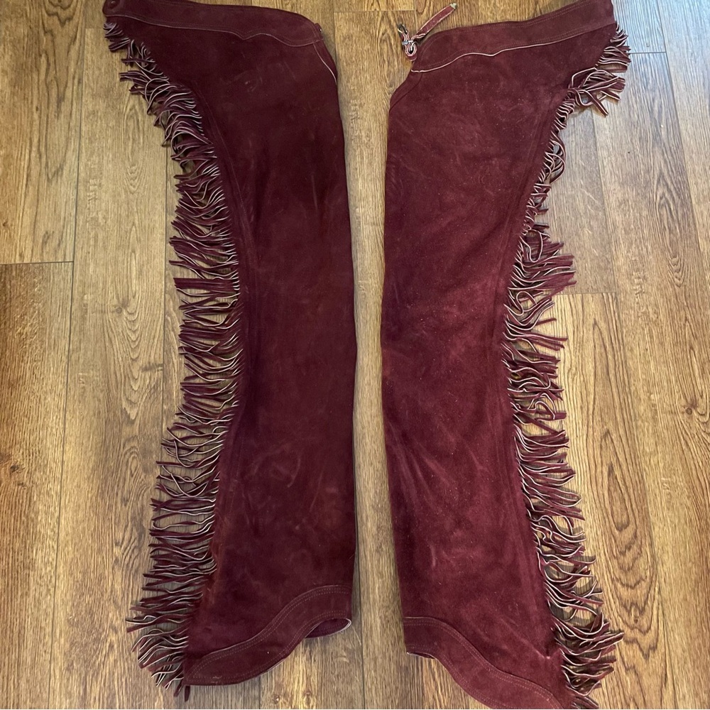 Custom Wares Purple Fringe Chaps